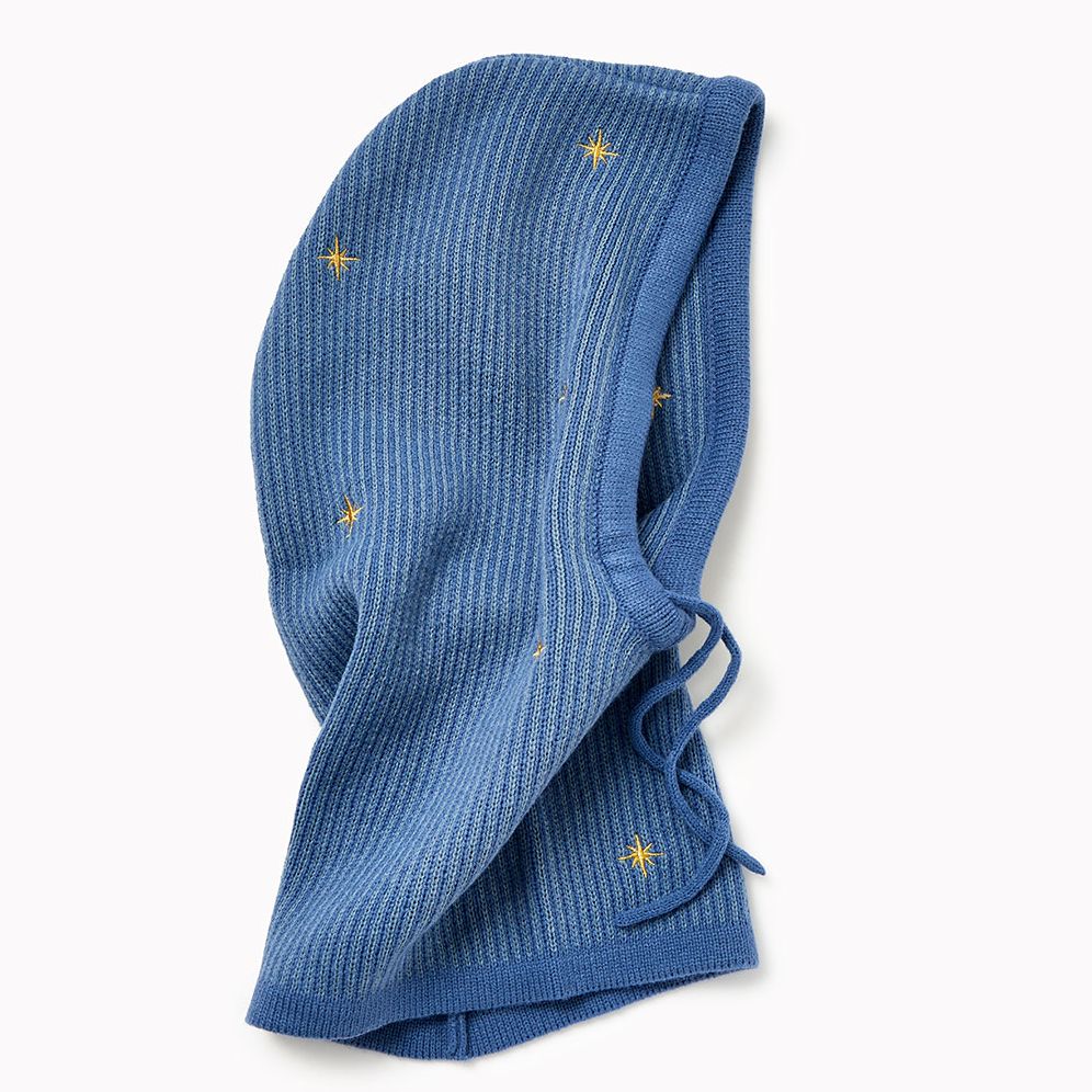 Starry Blue Knit Balaclava