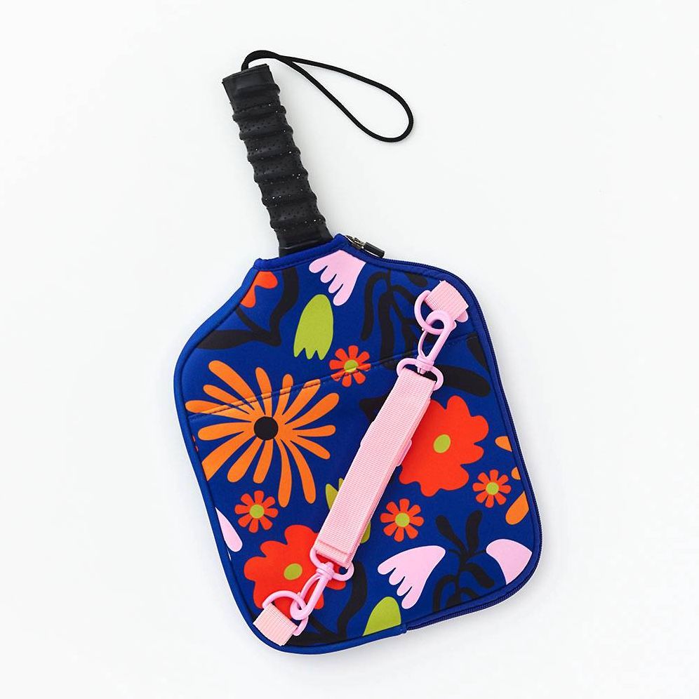 Bold Floral Pickleball Paddle Holder
