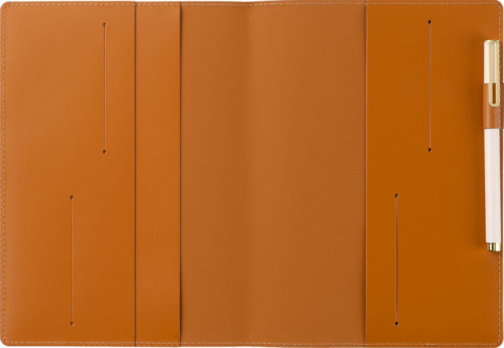 Paper Source Tan Leather Refillable A5 Journal Cover