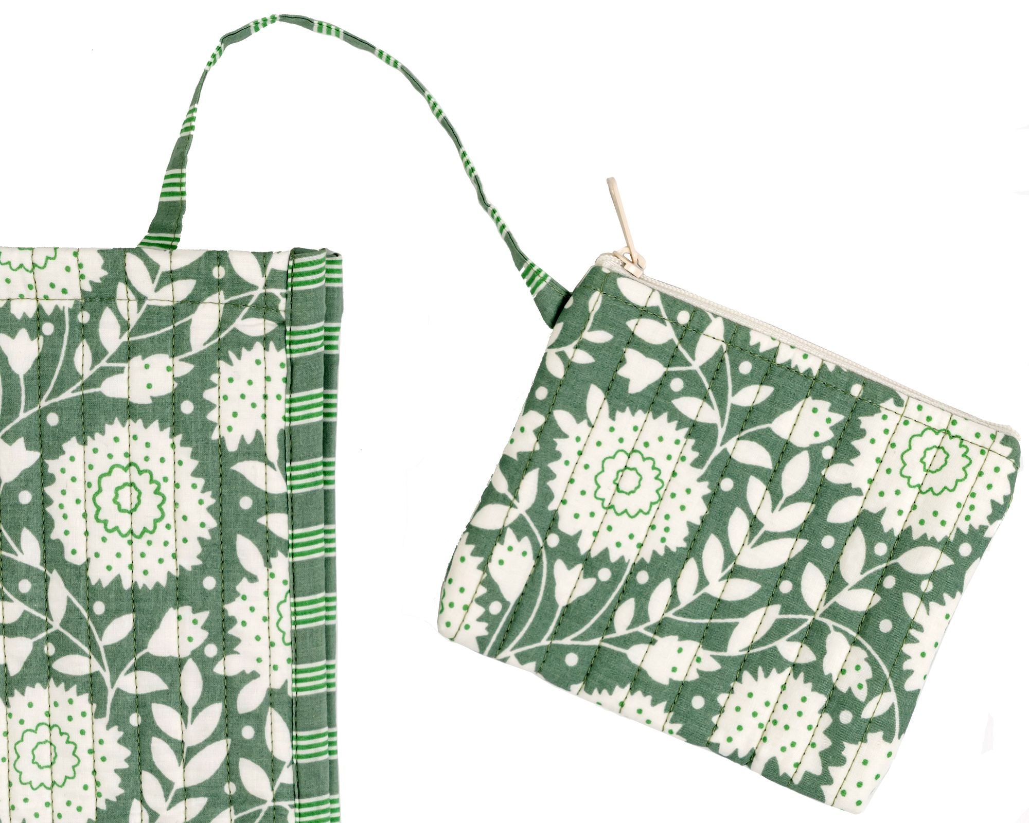 Quilt Tote- Green