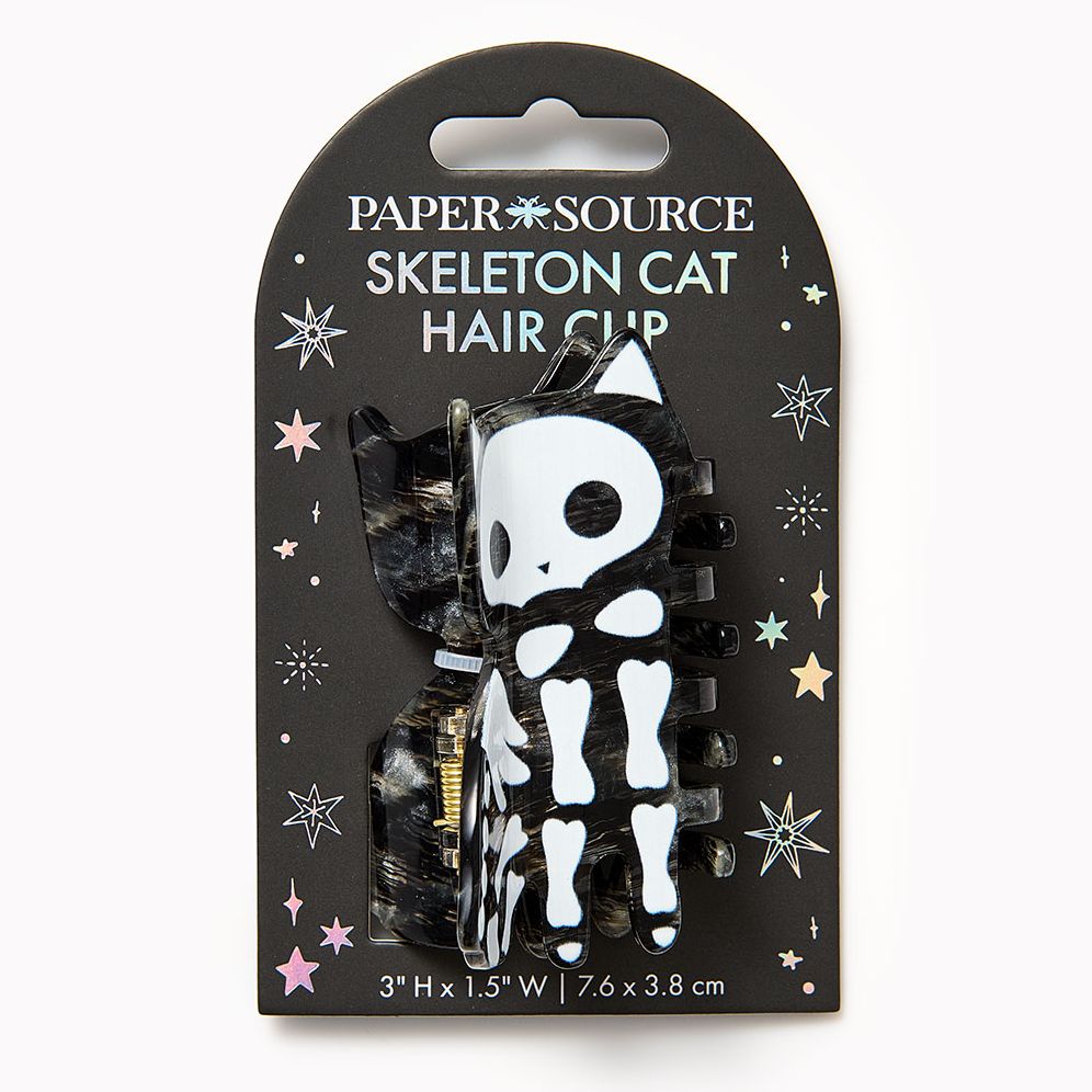 Skeleton Cat Hair Clip