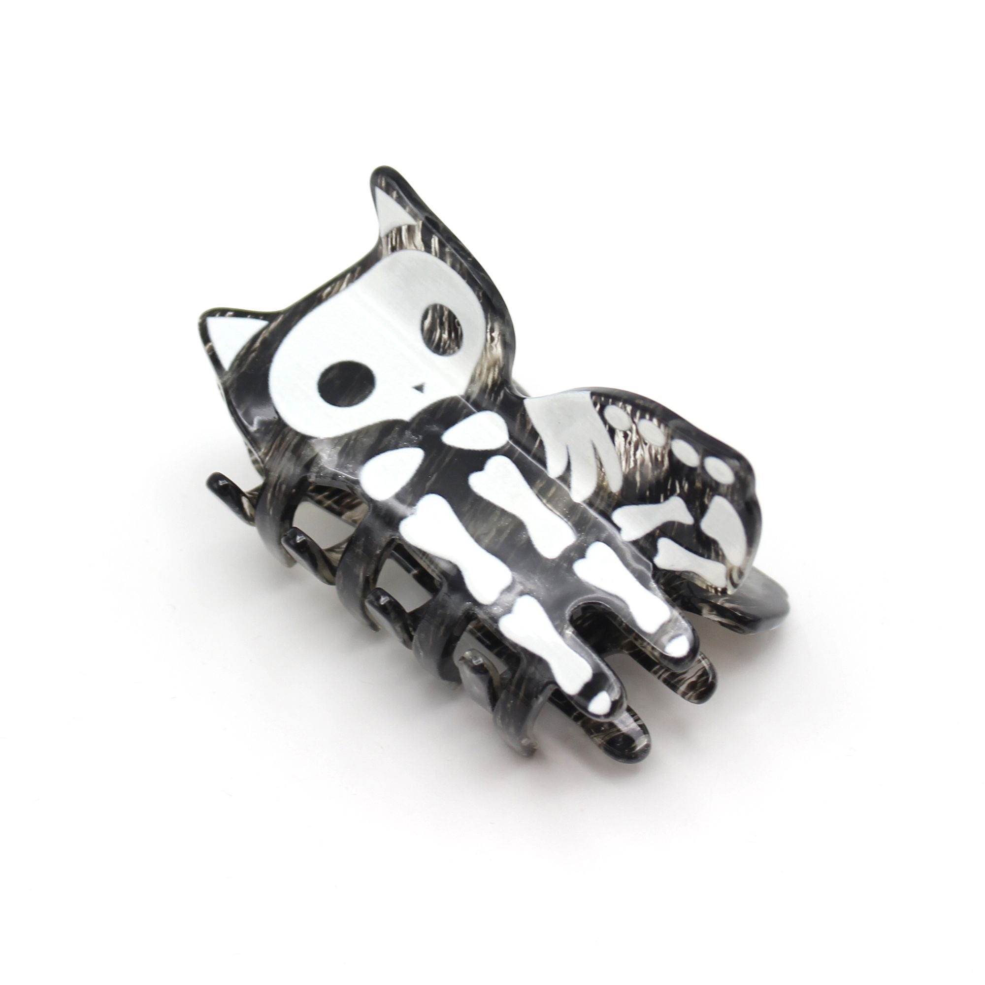 Skeleton Cat Hair Clip