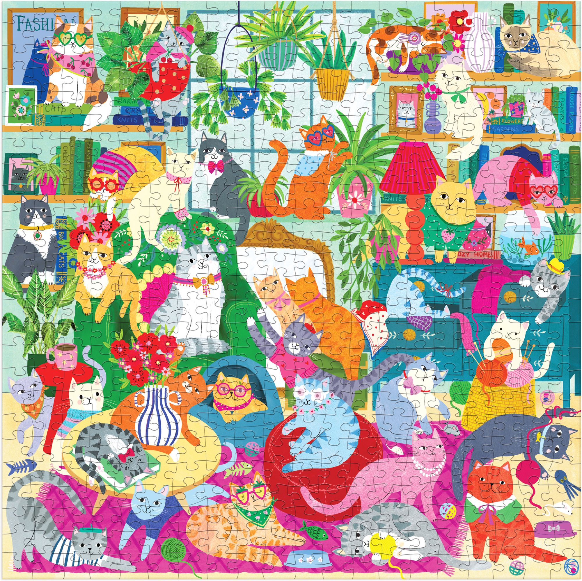 Caturday Afternoon 500 Piece Family Puzzle | Paper Source