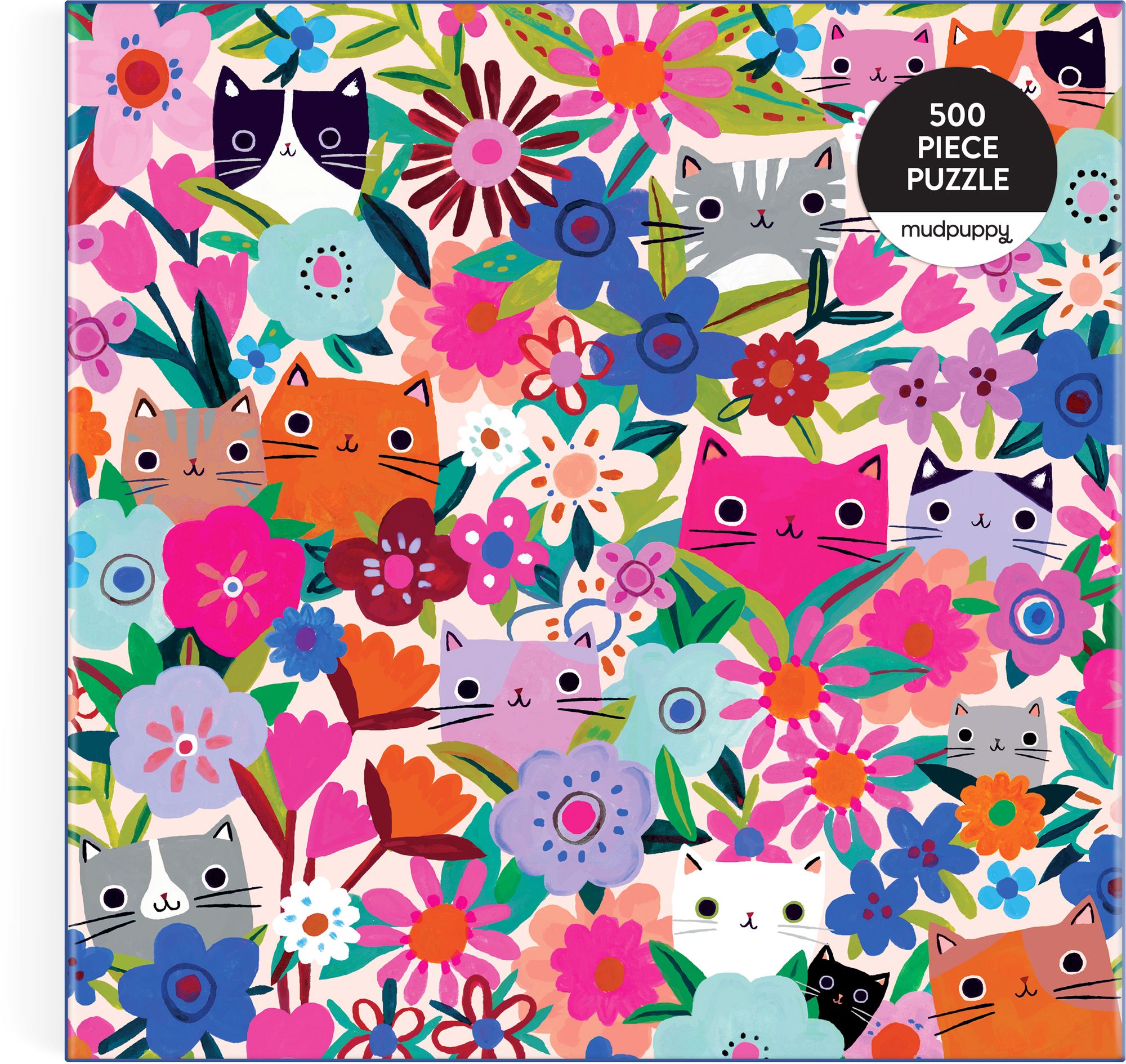 Blooming Cats 500 Piece Family Puzzle | Paper Source