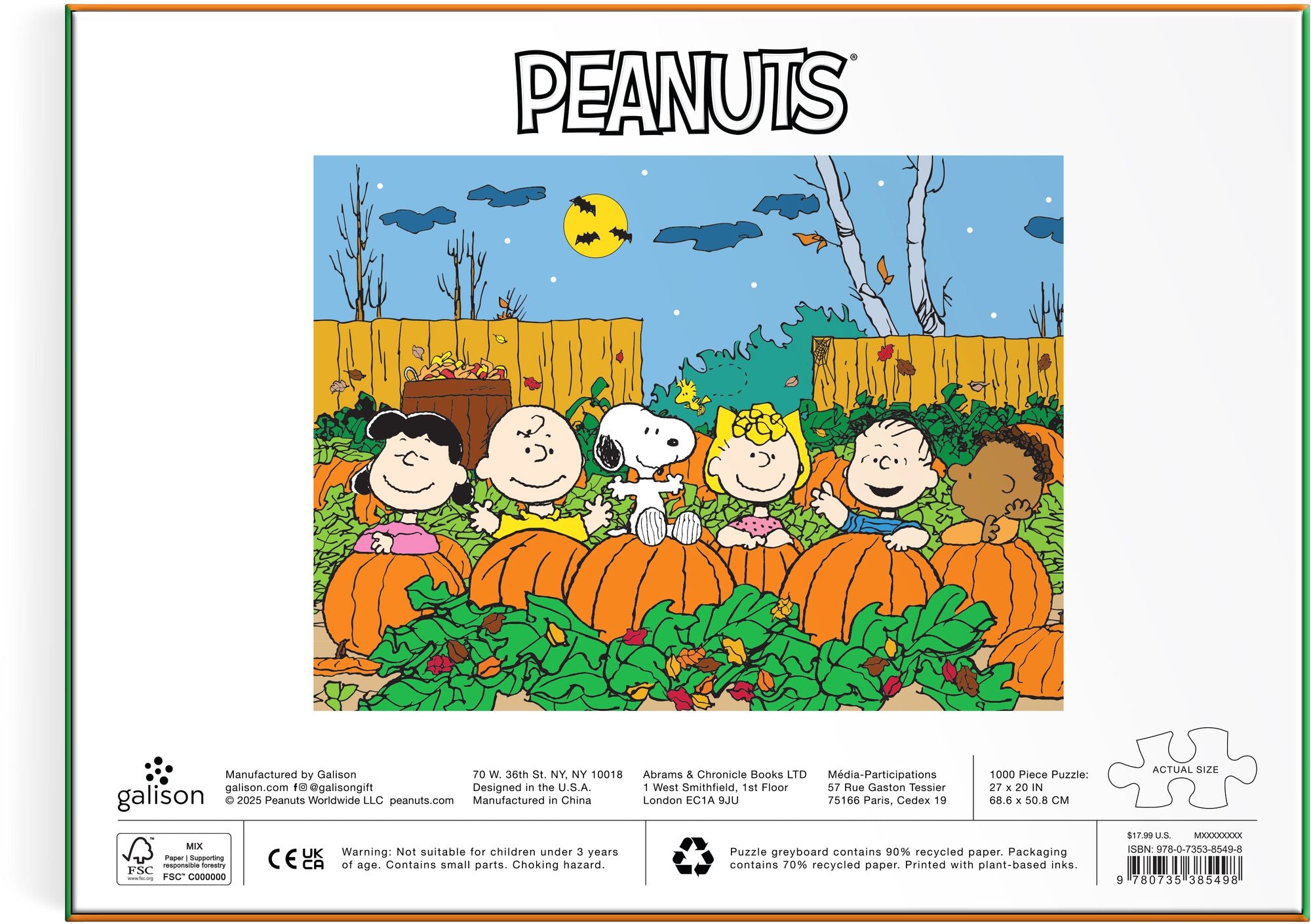 Peanuts Great Pumpkin 1000 Piece | Paper Source
