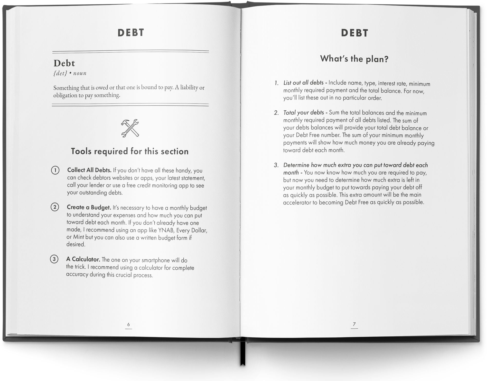 Debt Free Journal