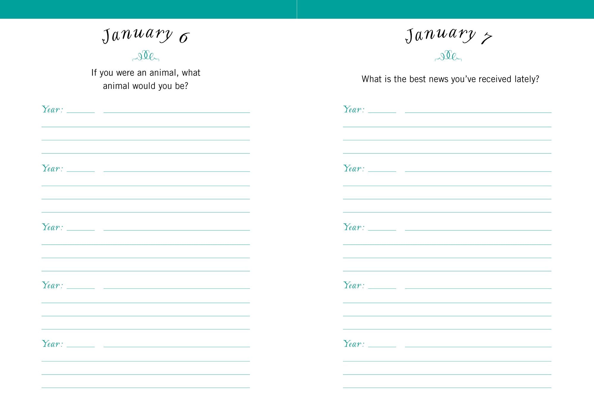 One Question a Day (Floral): A Five-Year Journal
