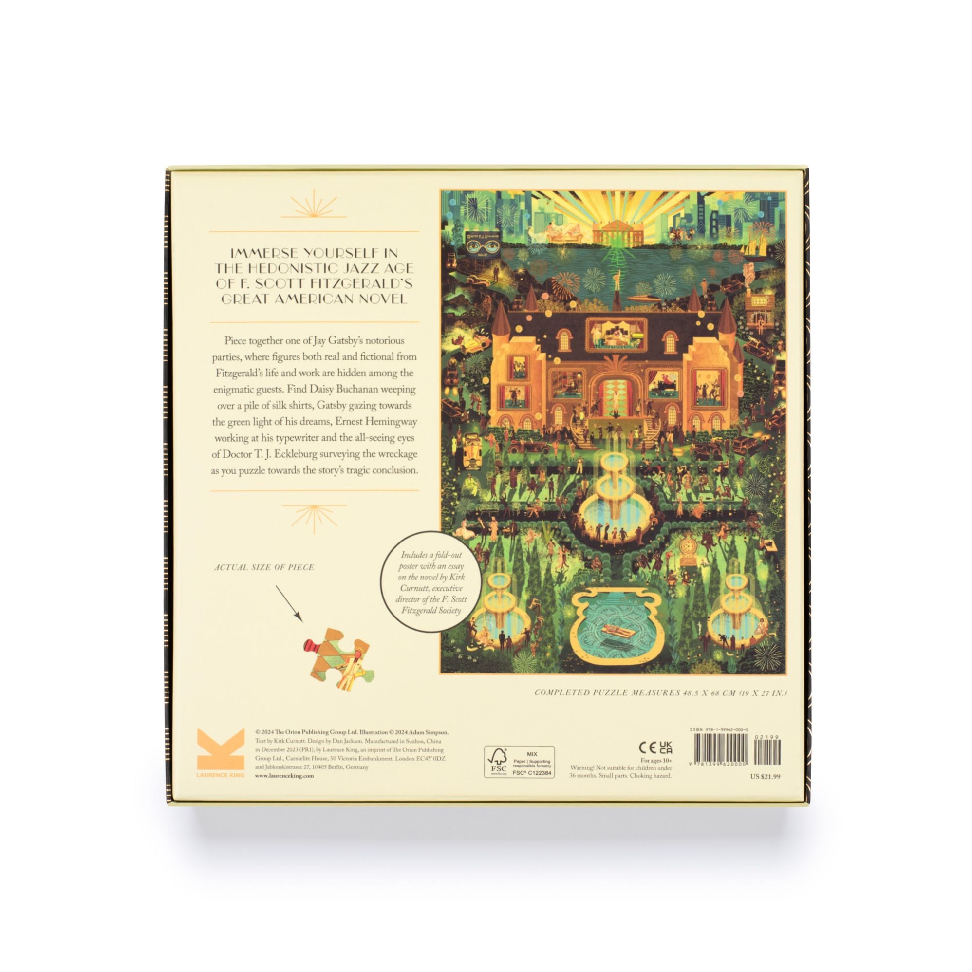 The World of The Great Gatsby 1000 Piece Puzzle: A jigsaw by Adam