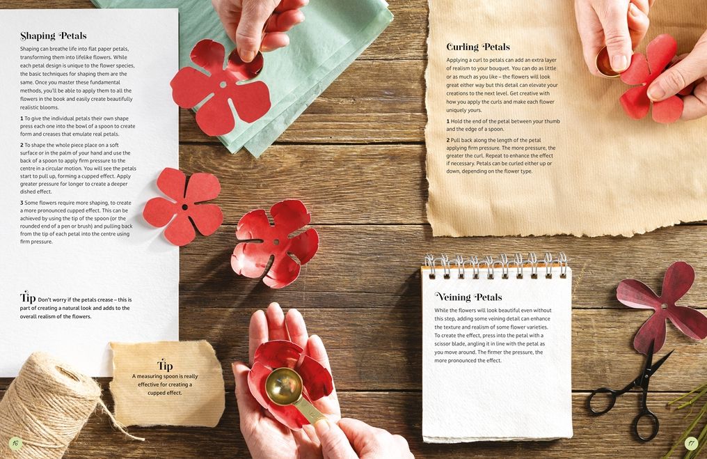 The Bouquet in a Book: Winter: Pre-punched pages to press out and make