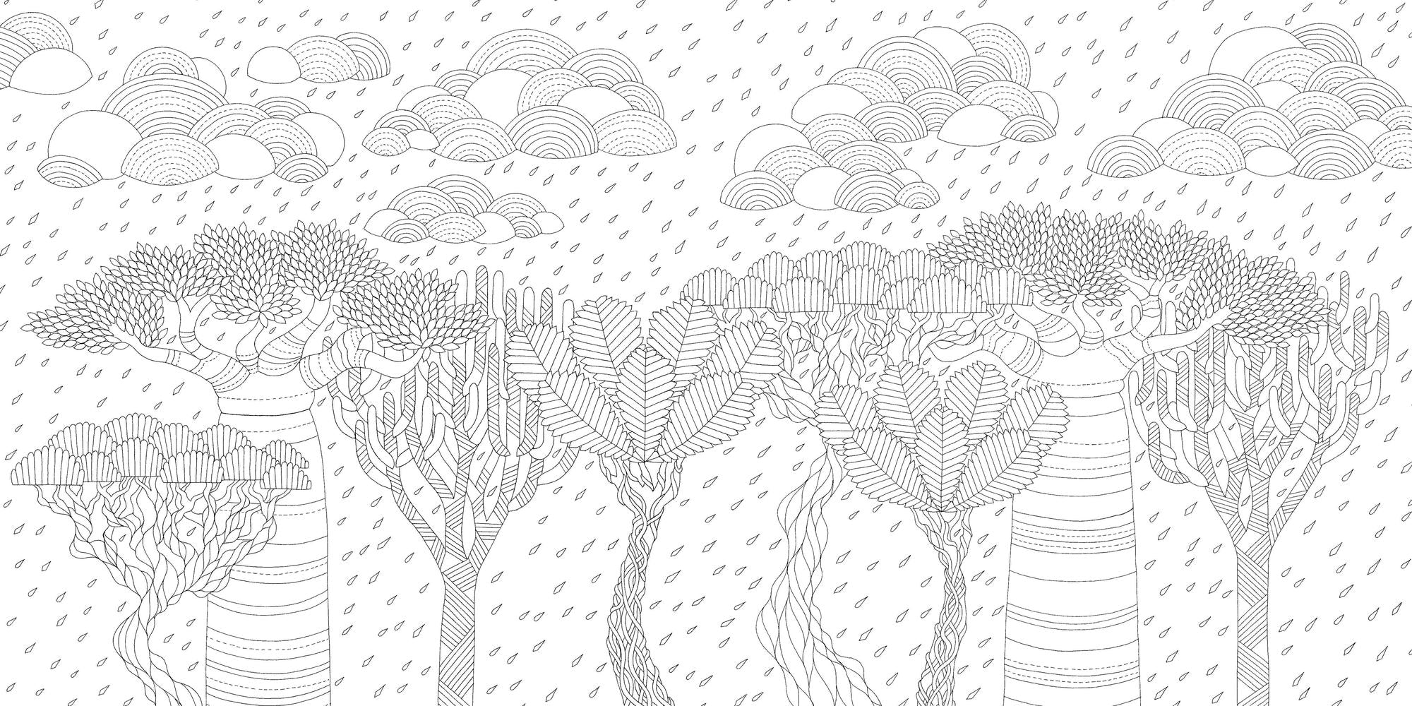Wild Savannah: A Coloring Book Adventure