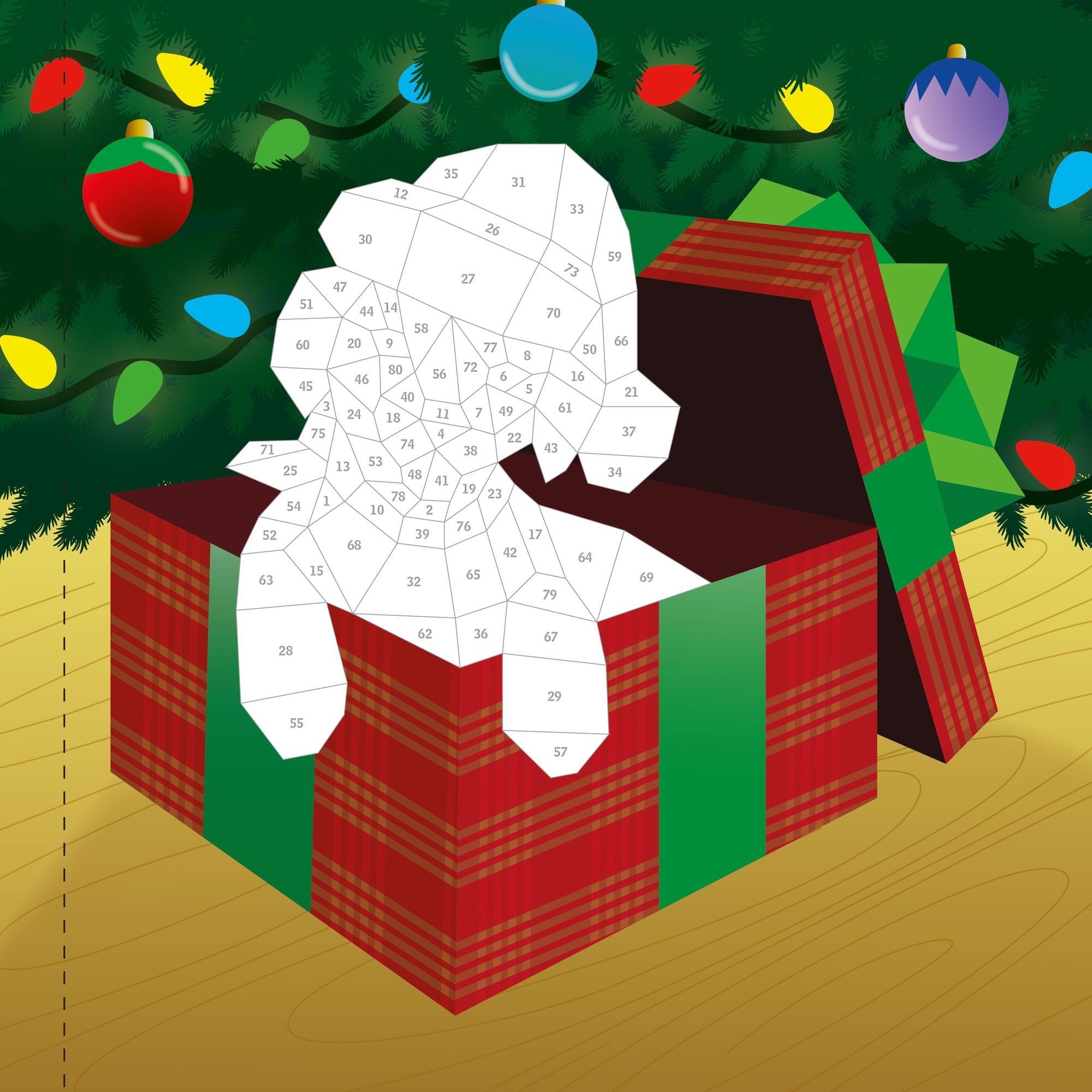 Paint by Sticker Kids (Official): Holly Jolly Christmas: Create 10 Pictures One Sticker at a Time! Includes Glitter Stickers