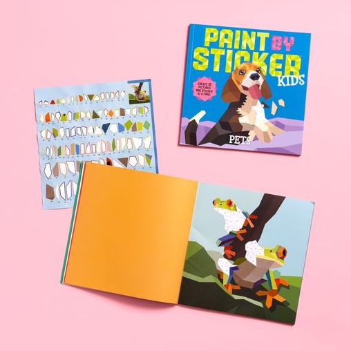 Paint by Sticker Kids (Official): Pets: Create 10 Pictures One Sticker at a Time!