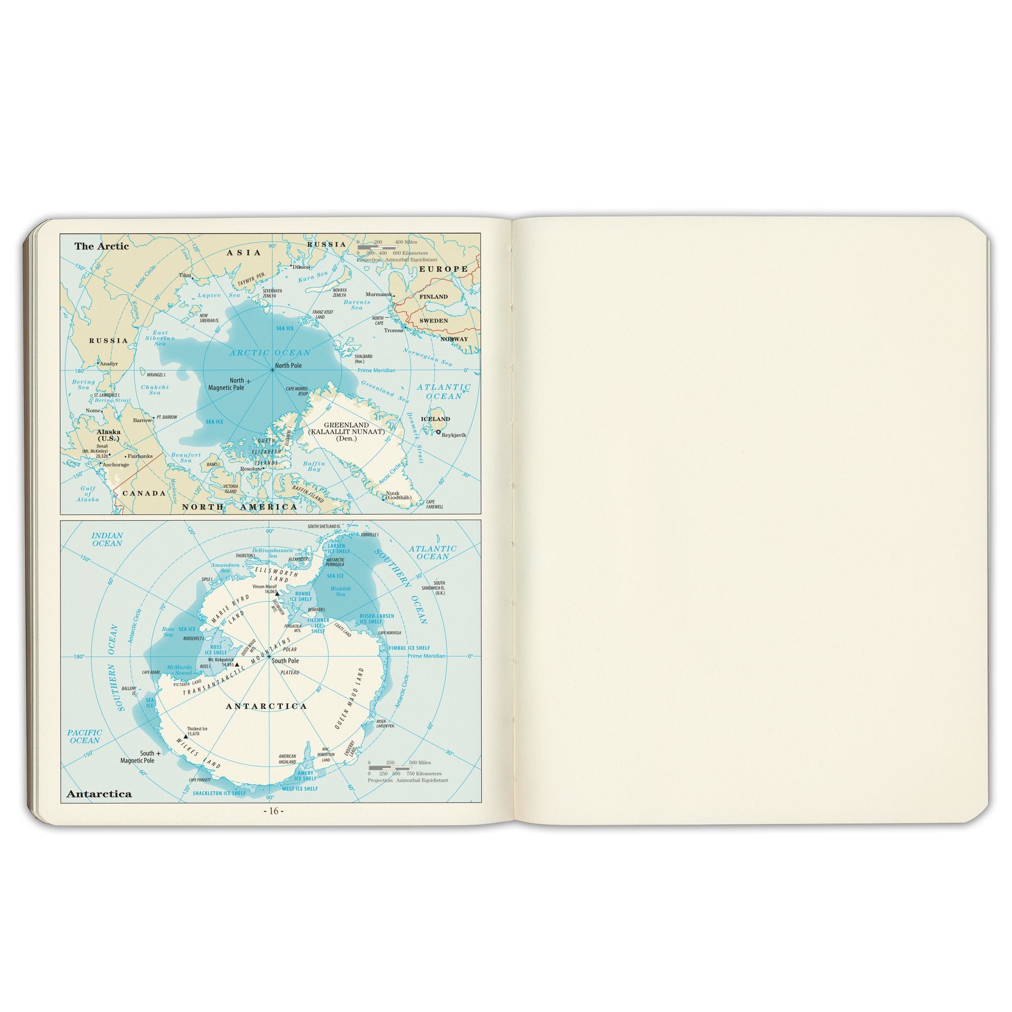 2026-2027 Paper Source Cobalt Blue Leather 18-Month Monthly Desk Planner