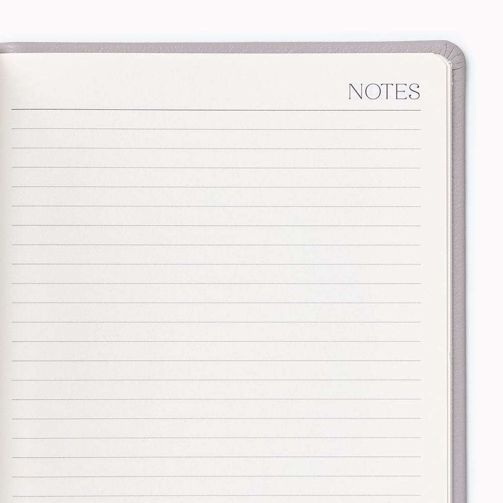 2026-2027 Paper Source Black Leather 18-Month Monthly Pocket Planner