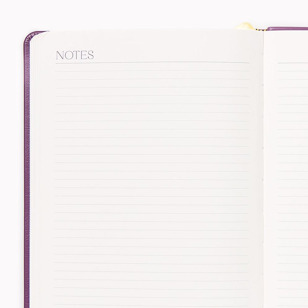 2027 Paper Source Dusty Mauve Weekly Desk Planner