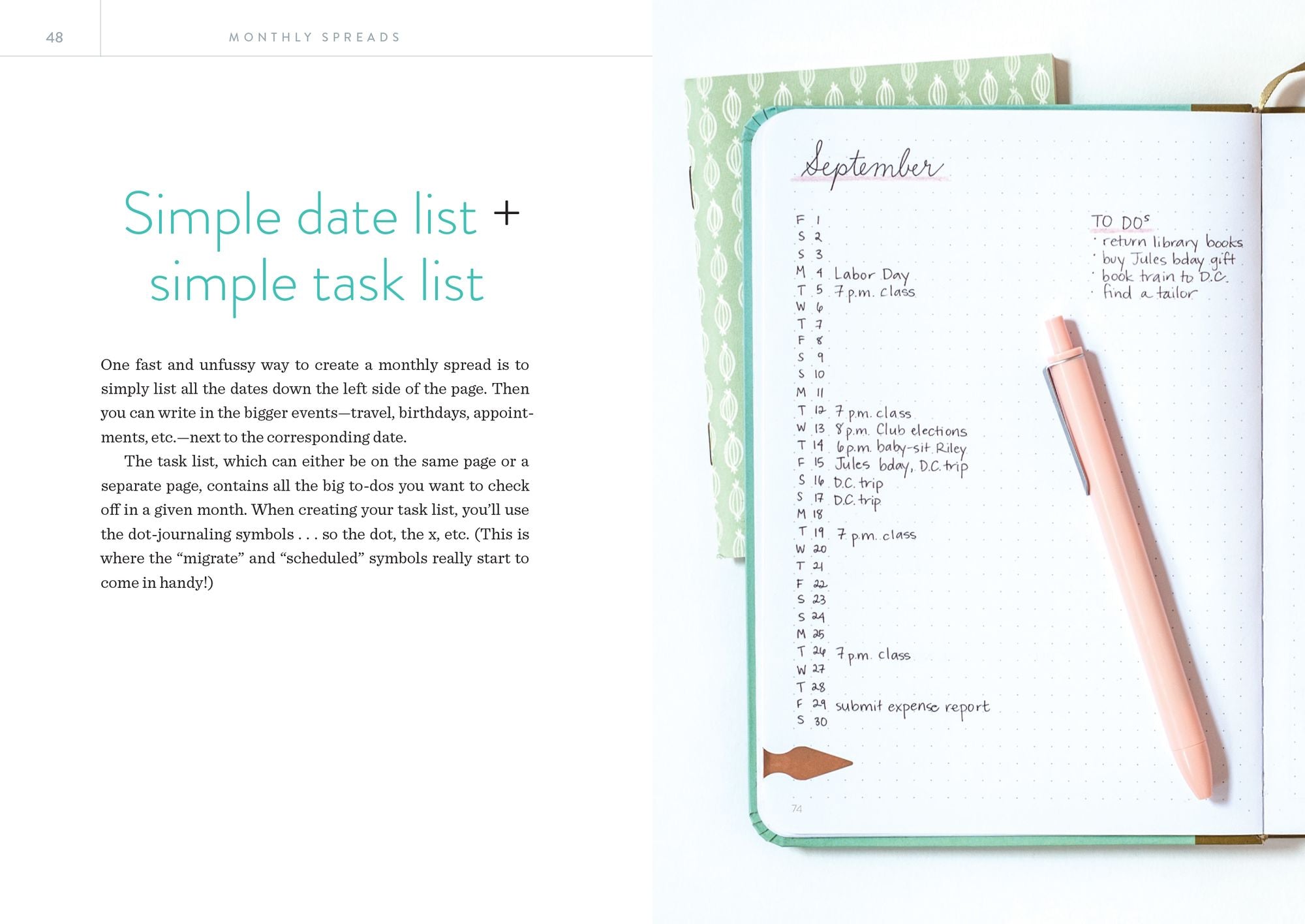 Dot Journaling - The Set: Includes a How-To Guide and a Blank Dot-Grid Journal