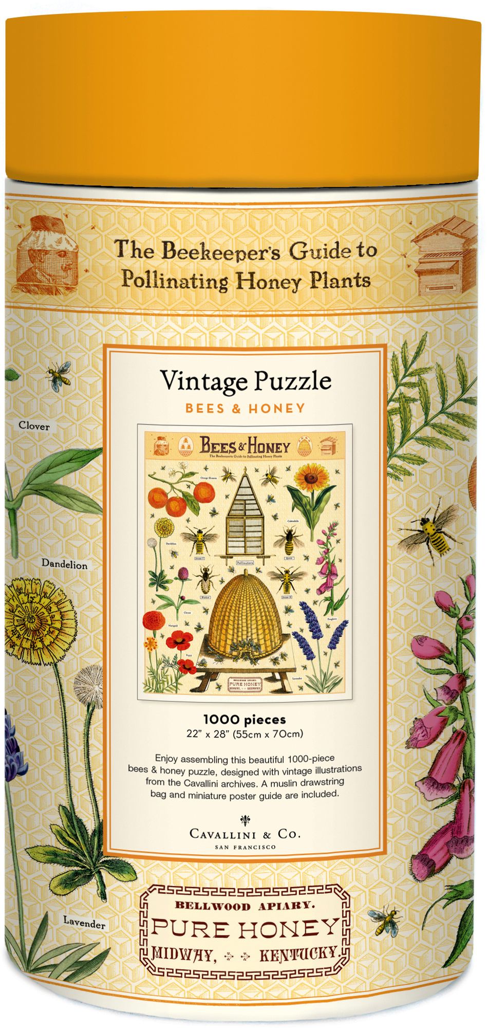 Cavallini & Co - Bees & Honey 1000 Piece Jigsaw Puzzle | Paper Source