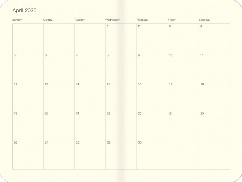 2026 Cavallini Wildflowers Weekly Planner