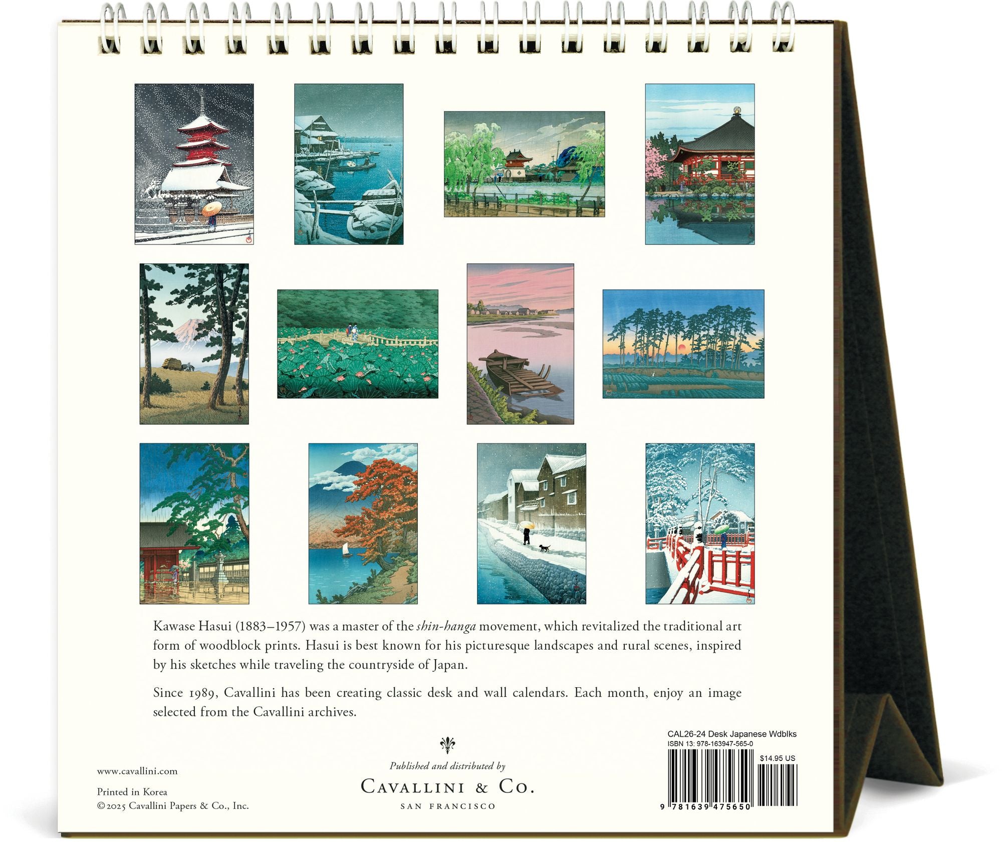 2026 Japanese Woodblock Desk Calendar | Paper Source