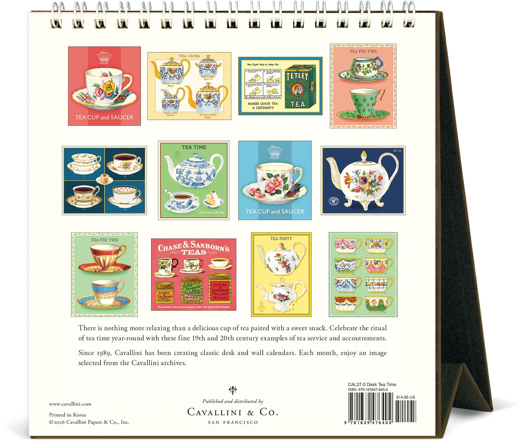 2027 Tea Time Desk Calendar