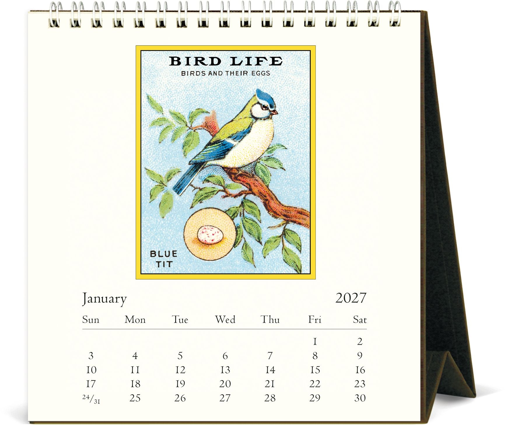 2027 Birds Desk Calendar