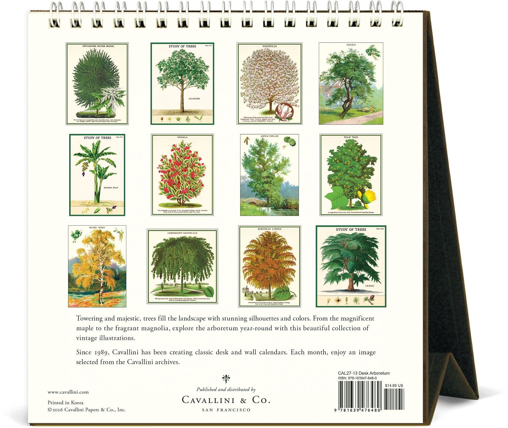 2027 Arboretum Desk Calendar