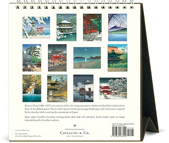 2027 Japanese Woodblock Desk Calendar
