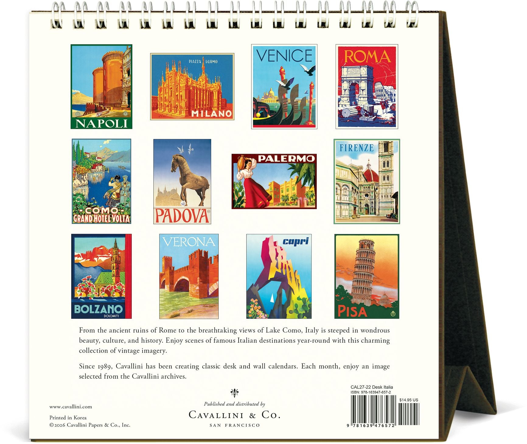 2027 Italia Desk Calendar