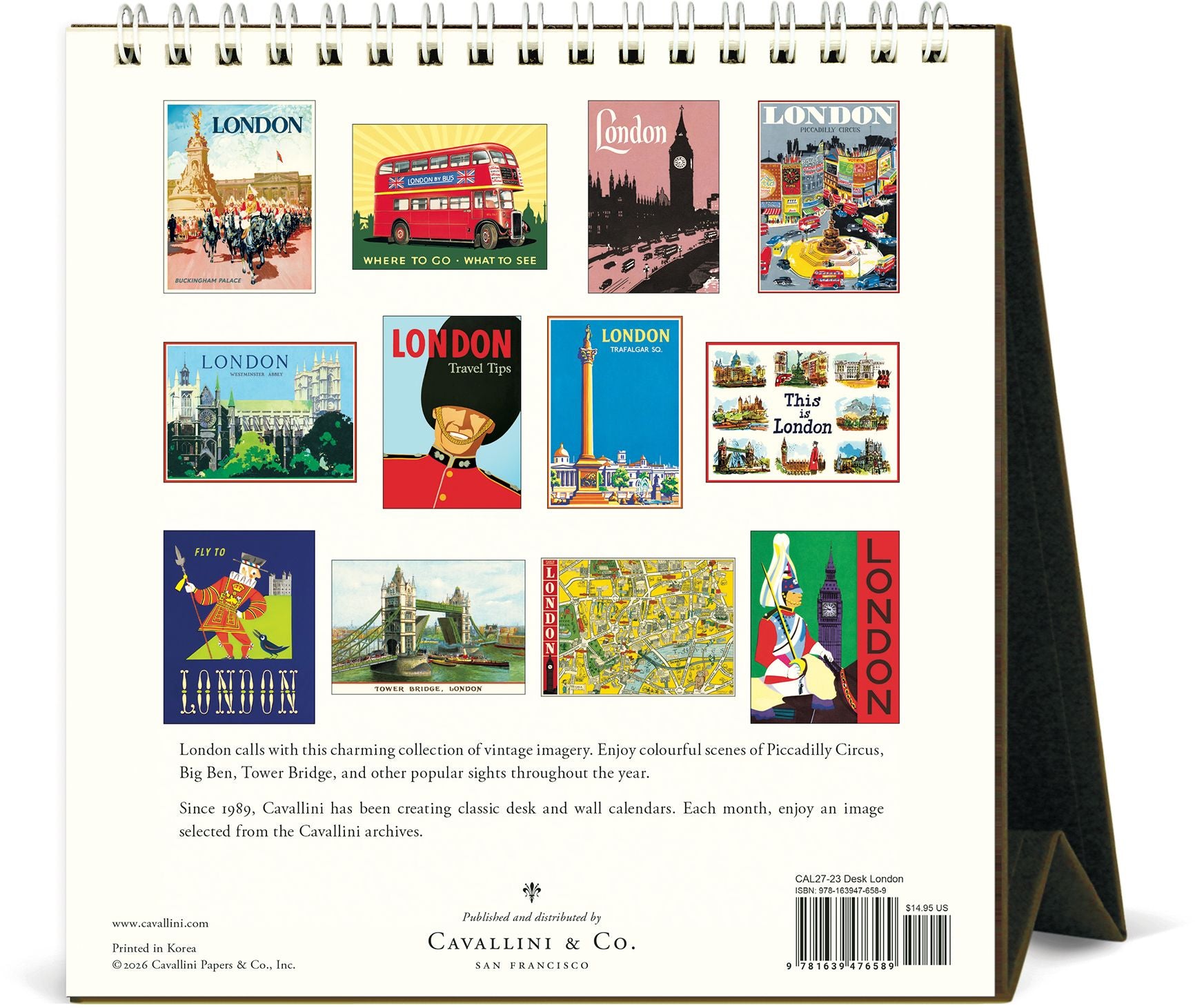 2027 London Desk Calendar