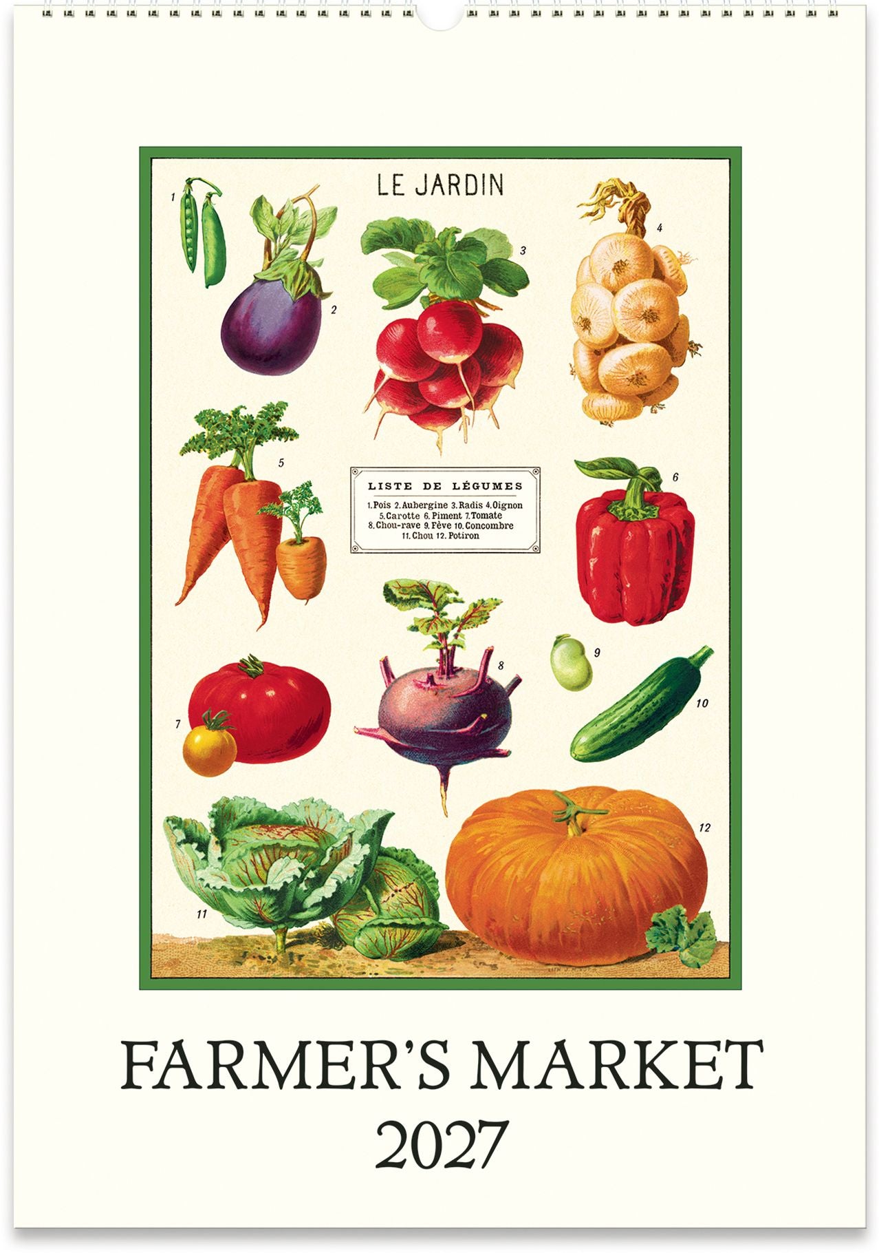 2027 Farmers Market Wall Calendar