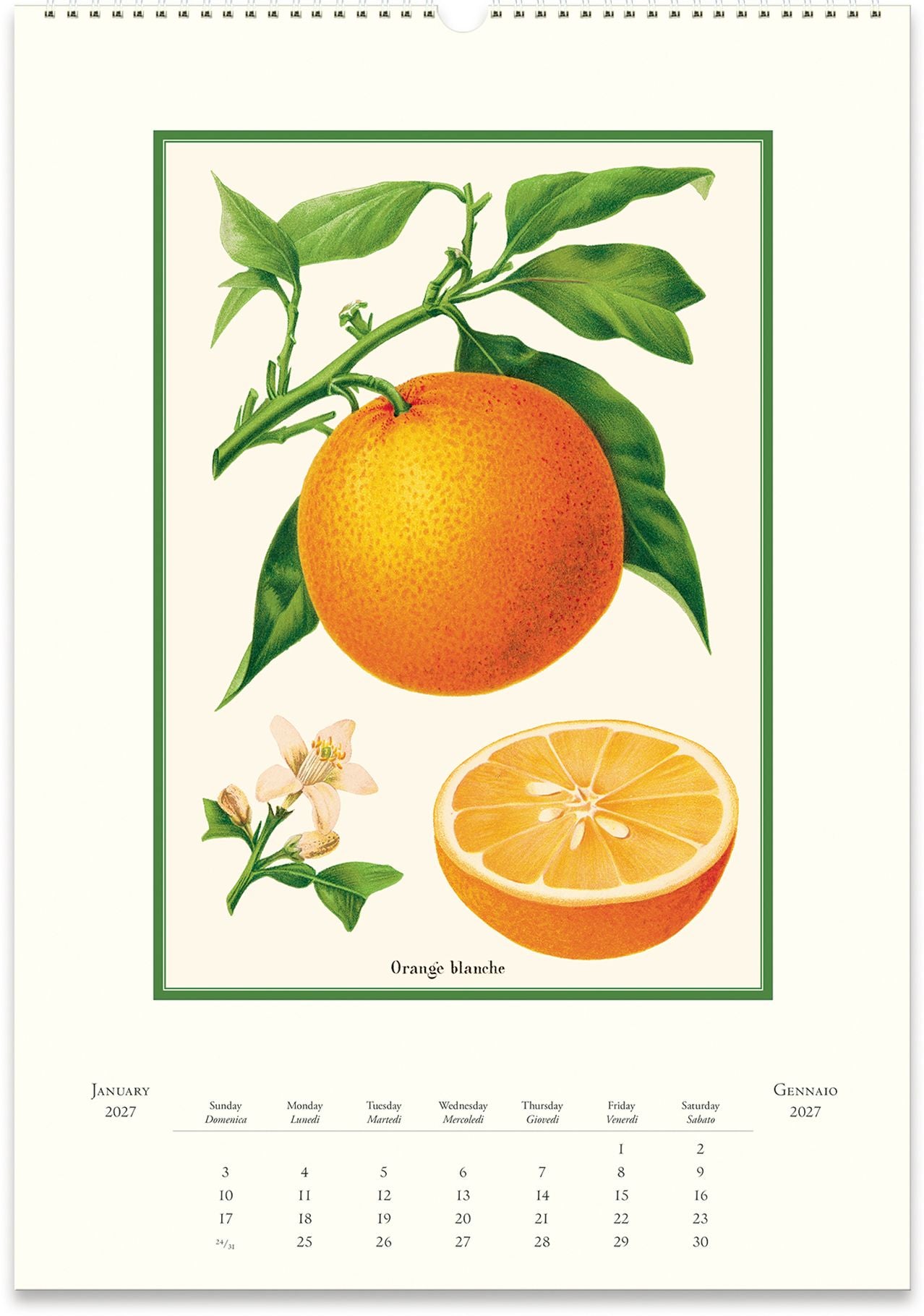 2027 Farmers Market Wall Calendar
