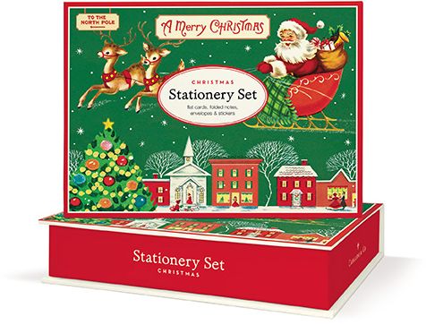 Assorted Christmas Cavallini Stationery Set