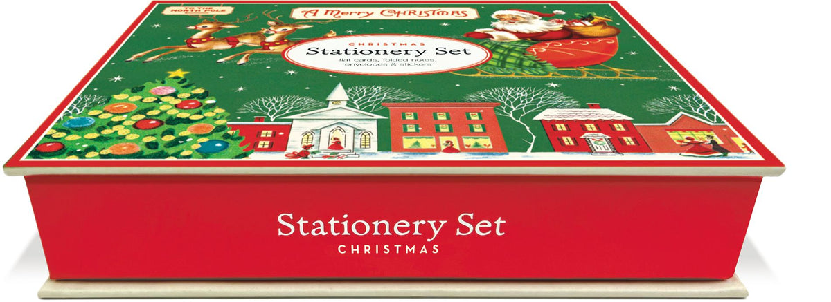 Assorted Christmas Cavallini Stationery Set