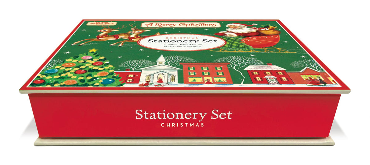 Assorted Christmas Cavallini Stationery Set