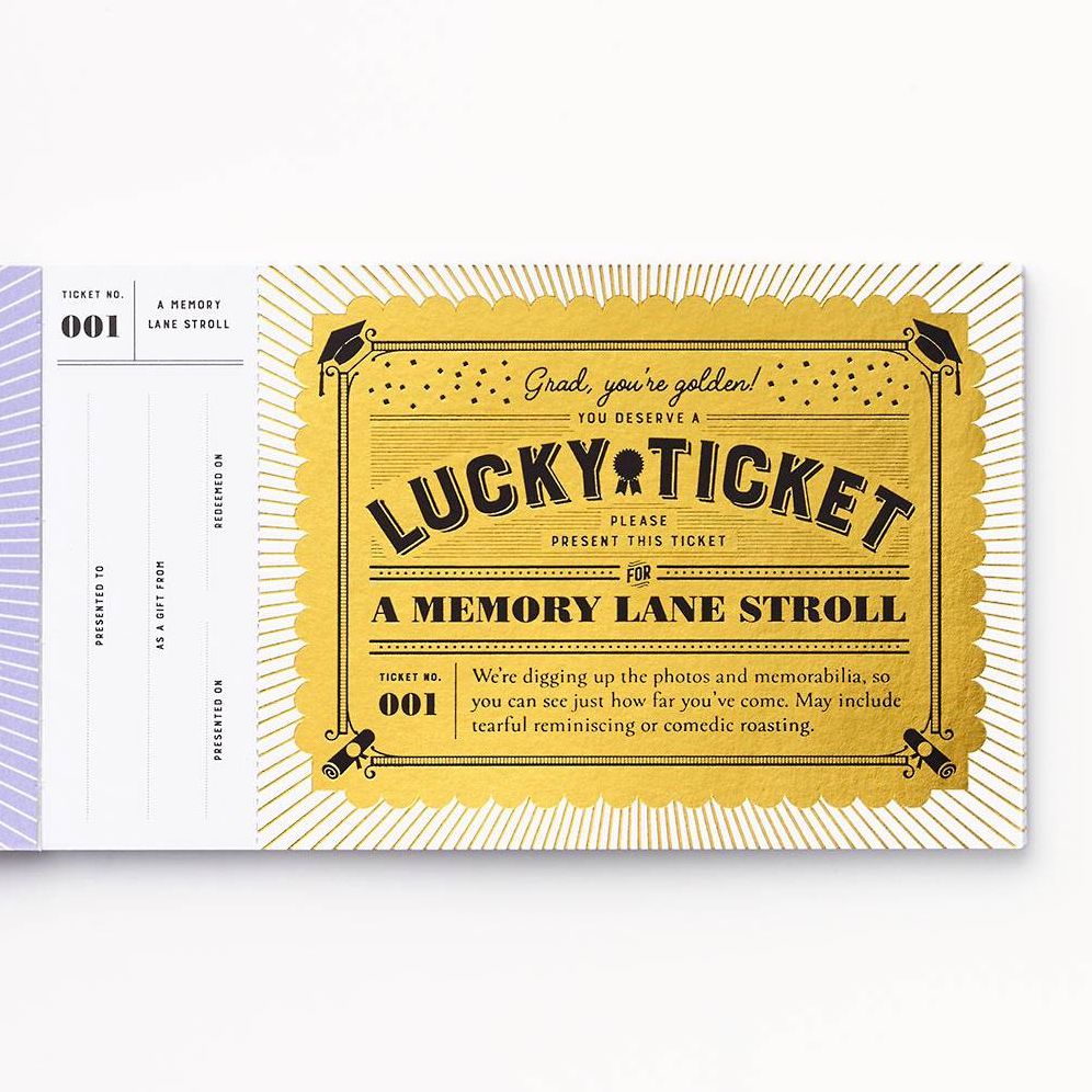 Lucky Tickets for the Graduate: 12 Gift Coupons