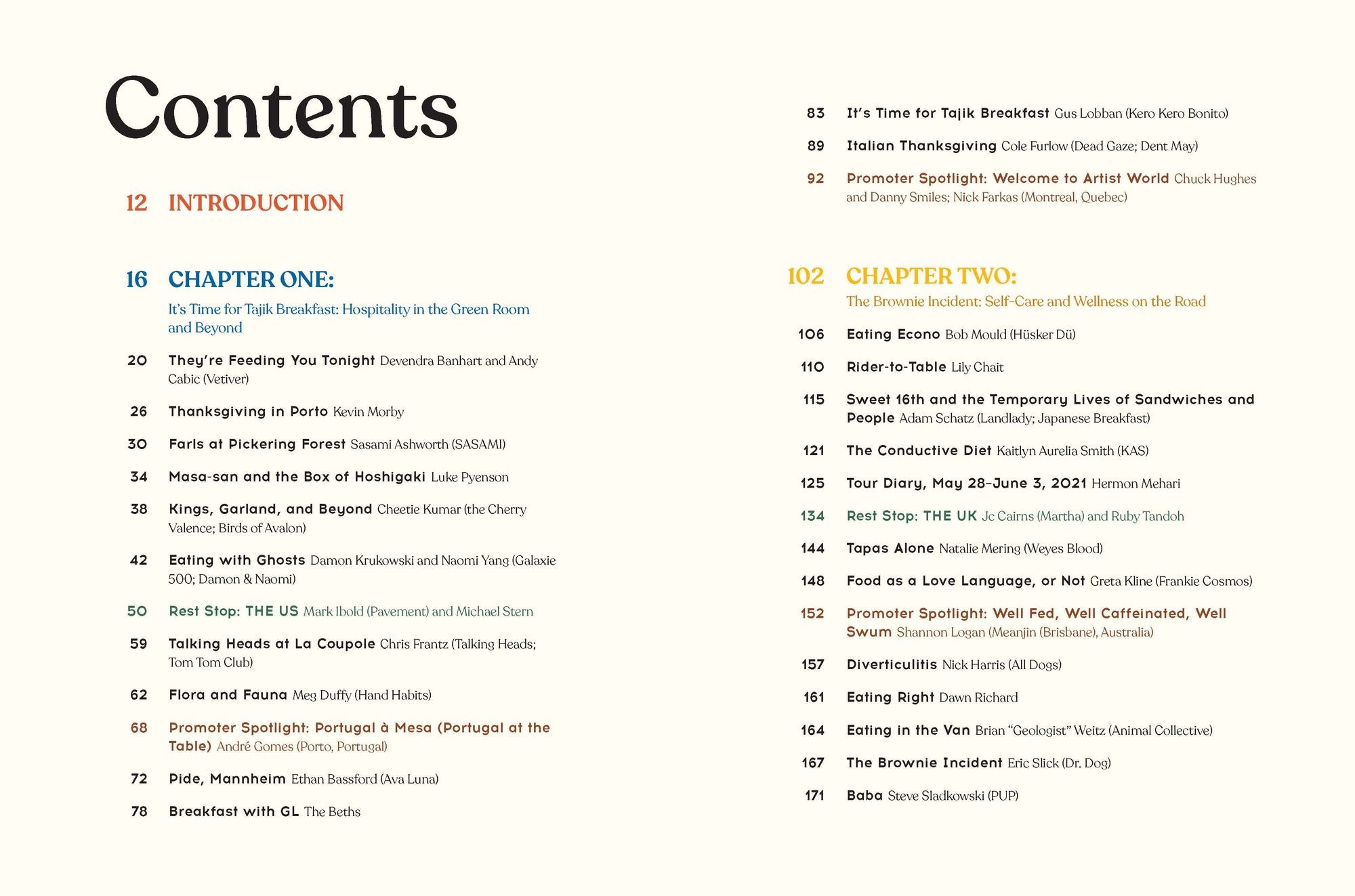 Taste in Music: Eating on Tour with Indie Musicians