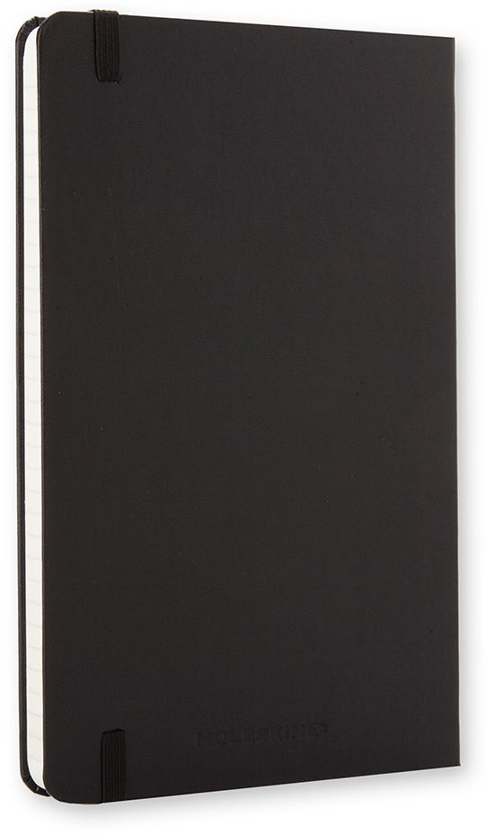 Moleskine Classic Notebook, Large, Ruled, Black, Hard Cover (5 x