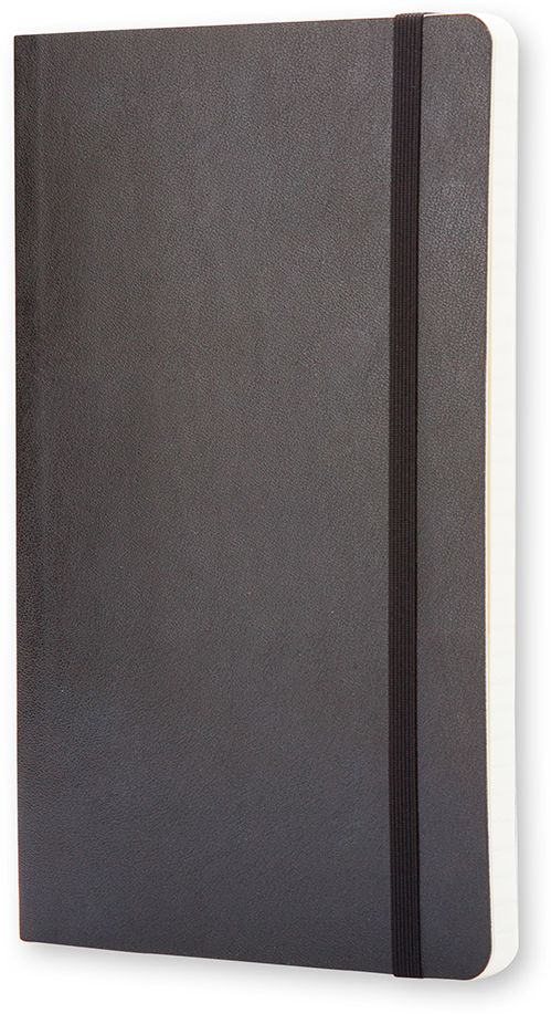 Moleskine Classic Notebook, Pocket, Ruled, Black, Soft Cover (3.5