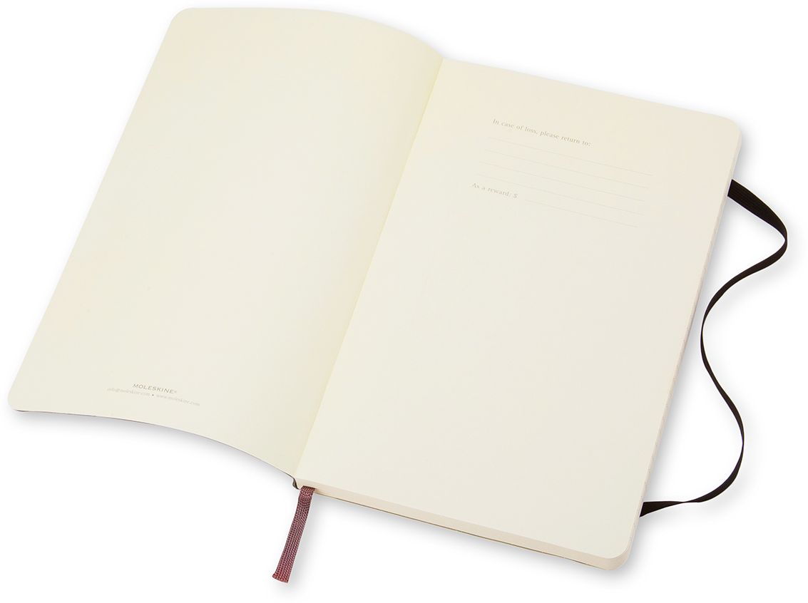 Moleskine Classic Notebook, Pocket, Ruled, Black, Soft Cover (3.5