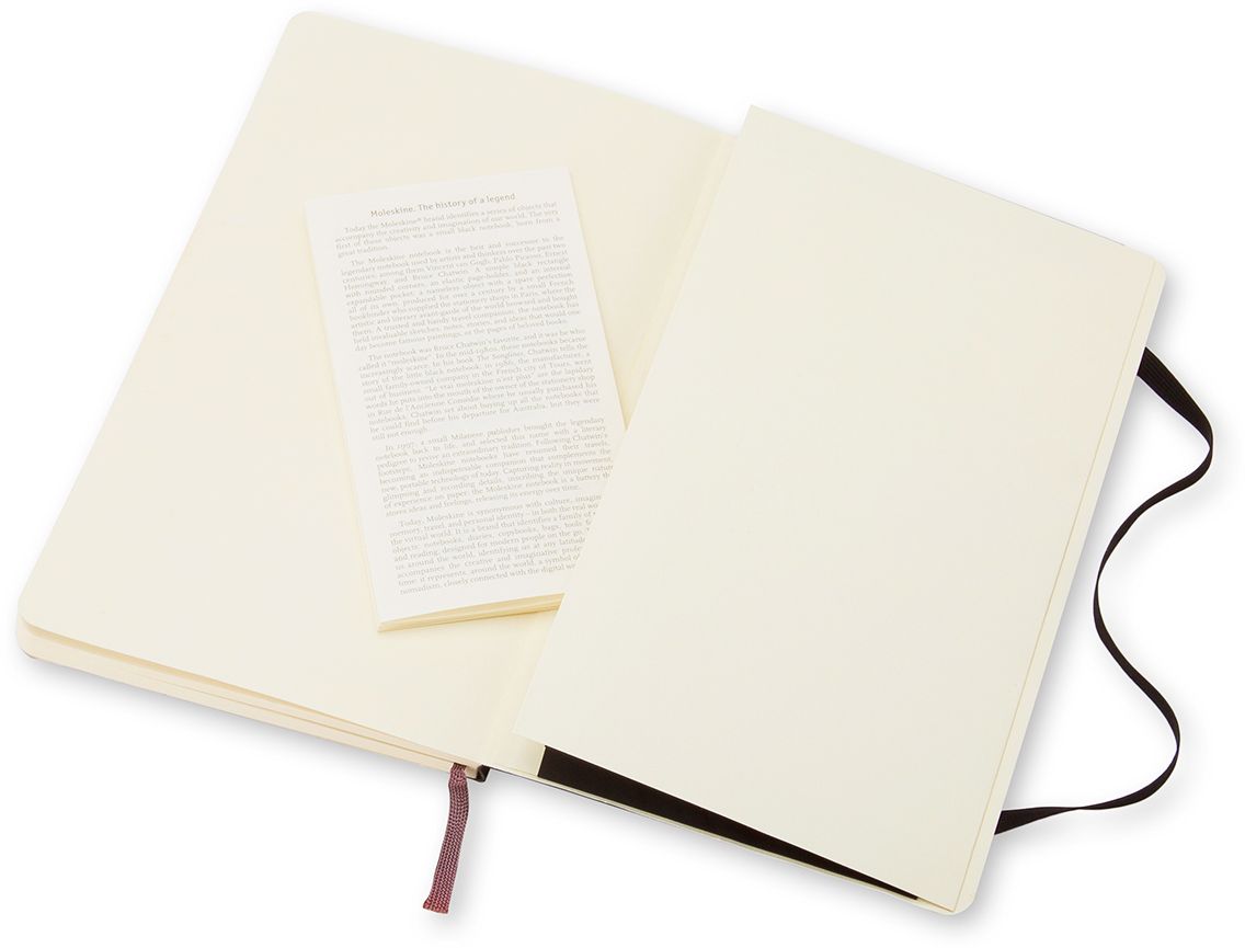 Moleskine Classic Notebook, Pocket, Ruled, Black, Soft Cover (3.5