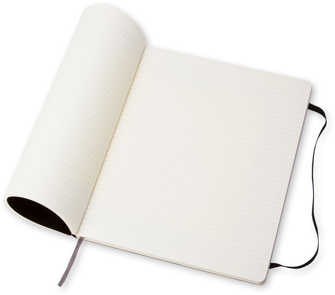 Moleskine Classic Notebook, Extra Large, Ruled, Black, Soft Cover