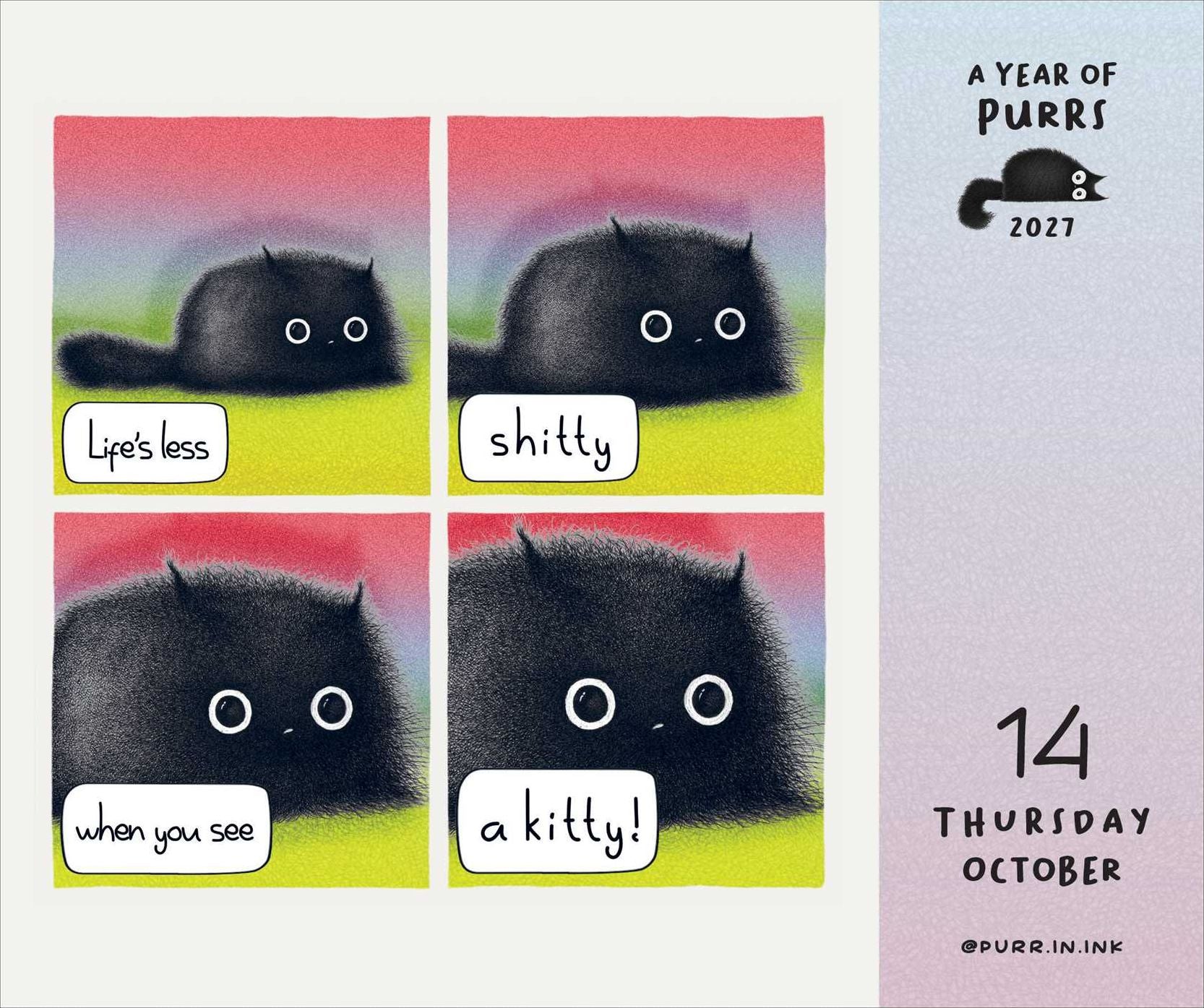2027 A Year of Purrs Day-to-Day Calendar
