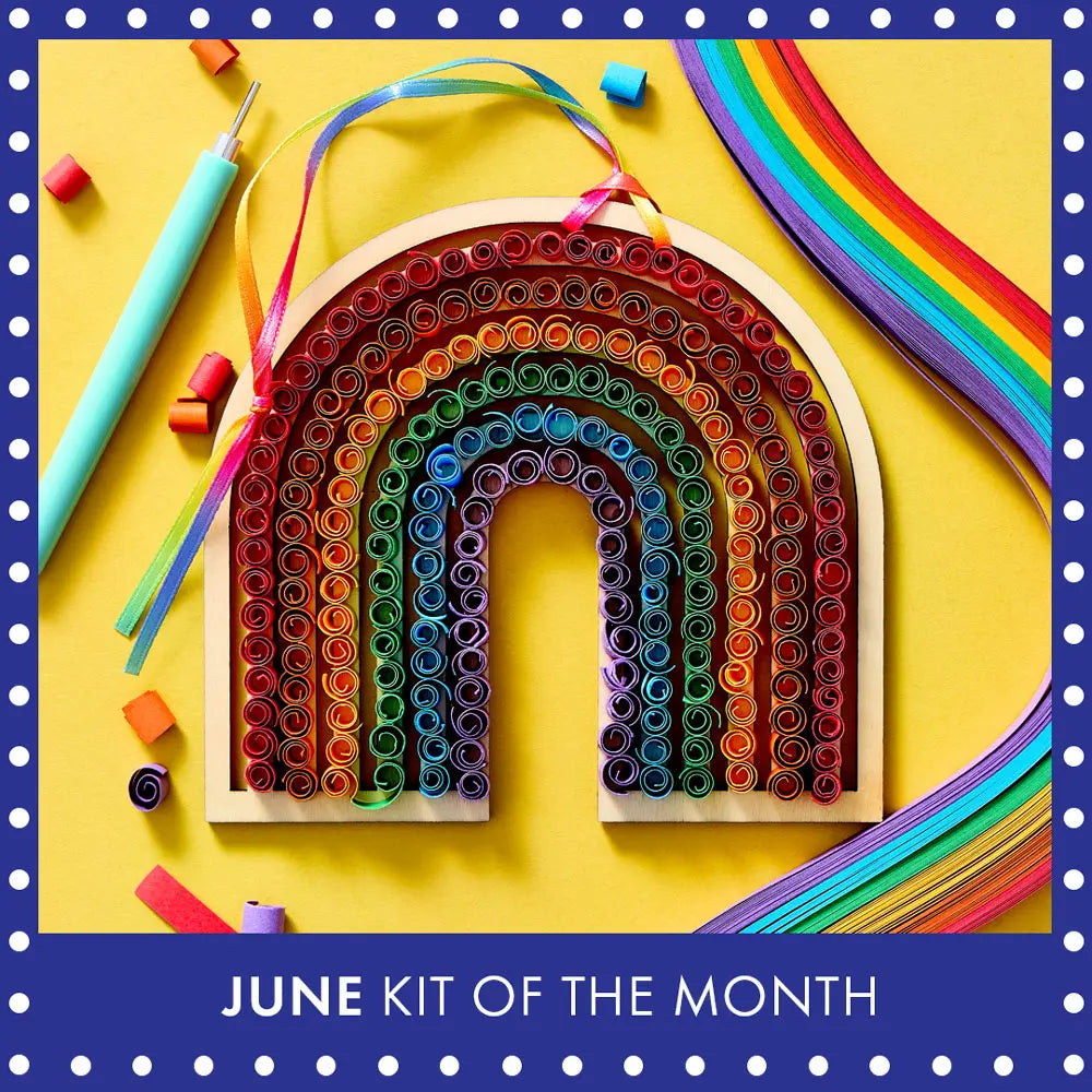 June 2026 Kit of the Month, the Rainbow Quilling Kit.