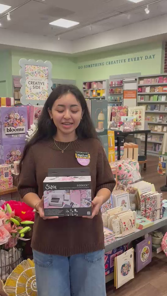 Video of Paper Source staff showing the Sidekick Starter Kit - Exclusive.