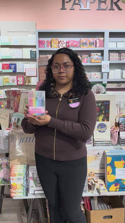 Video of Paper Source staff discussing the Lepen Pastel Pens Set
