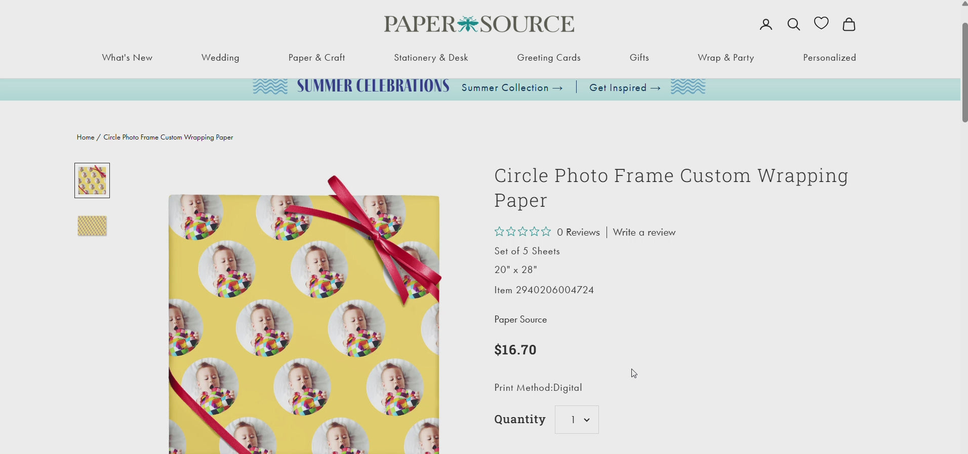 Video demonstrating how to customize our custom wrapping paper.