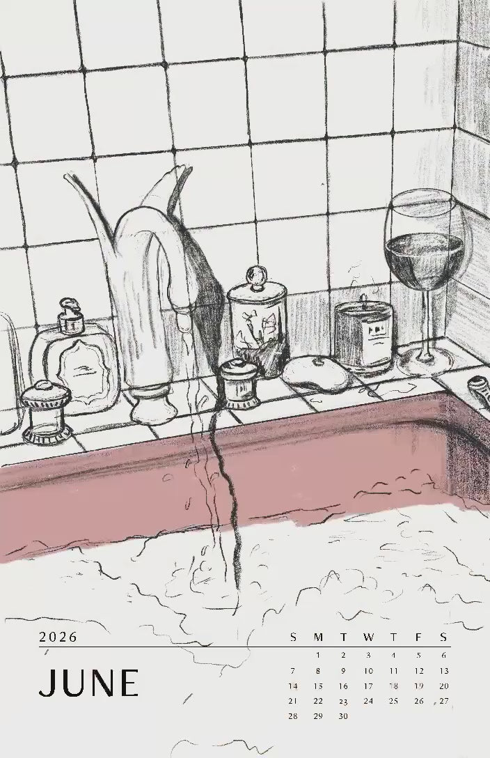 Video showing design process of calendar art