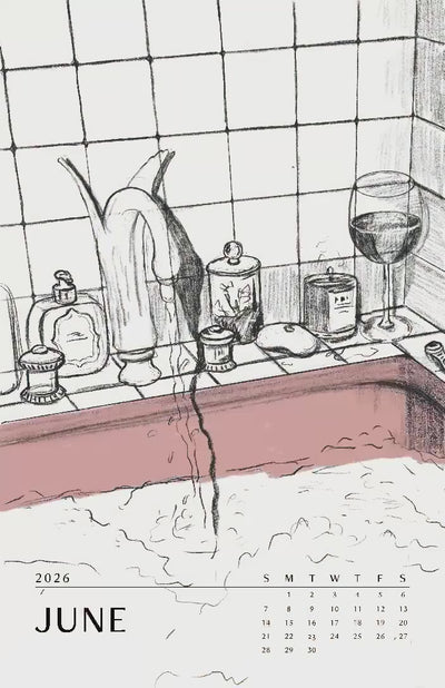 Video showing design process of calendar art