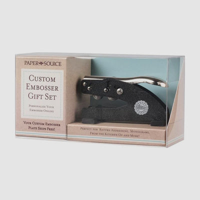 Rotating carousel of top products including the custom embosser gift set.