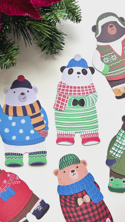 Watch and learn how to craft the DIY Beary Jolly Paper Dolls Kit, our December Kit of the Month.